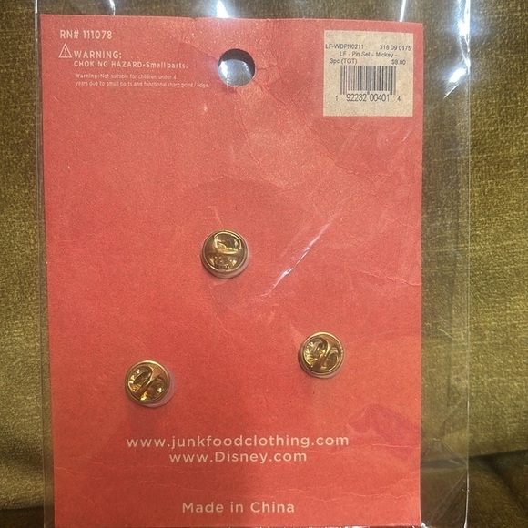 Disney Mickey Mouse Enamel Pins by Junk Food - Picture 2 of 4